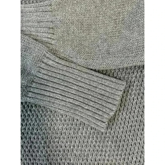 Athleta Breckenridge Women's Chunky Knit Sweater Charcoal Gray Size Medium - Picture 3 of 7